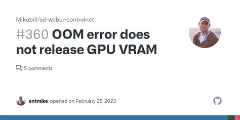 Note: If another process is consuming the. . Oom error
